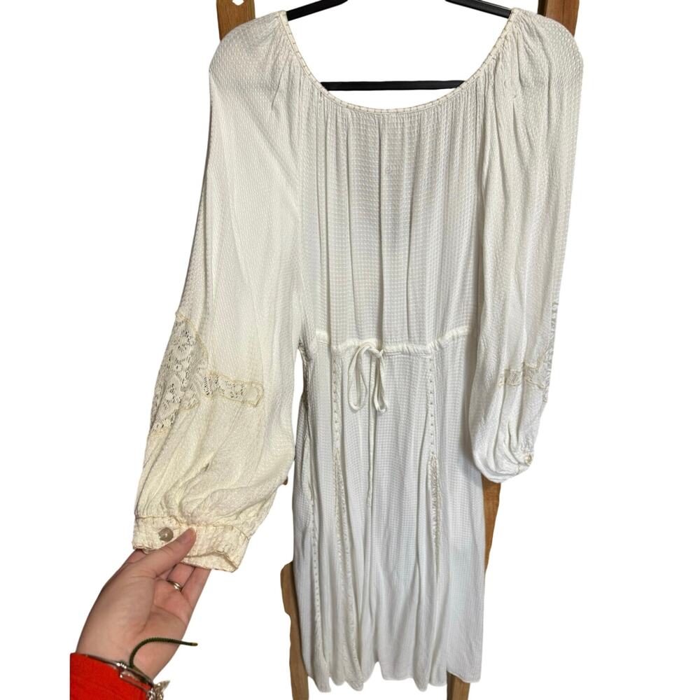 Free People Southwest Lace Maxi Dress Long Sleeve White Size Medium - Picture 9 of 16